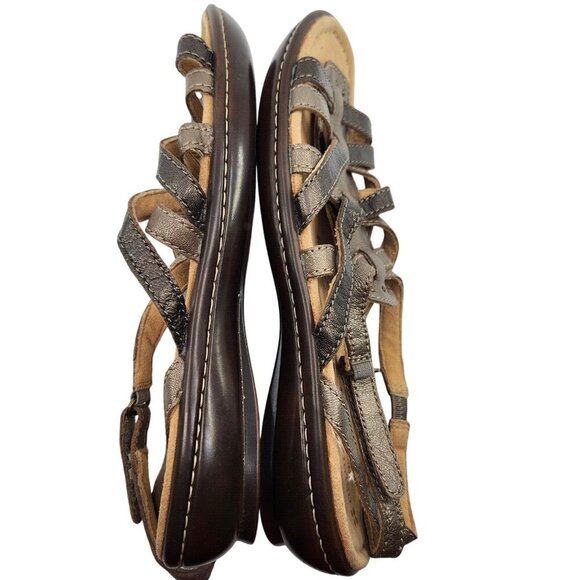 Naturalizer Jamboree N5 Comfort Womens Leather Sandals Gladiator Flats Size 10 - Picture 7 of 11